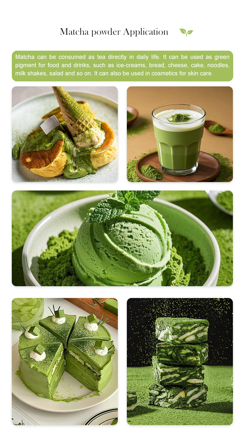 100% Natural Organic Ceremonial Wholesale Custom Private Label Japanese Grade Green Tea Matcha Powder