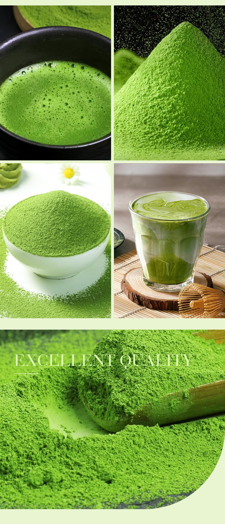 100% Natural Organic Ceremonial Wholesale Custom Private Label Japanese Grade Green Tea Matcha Powder