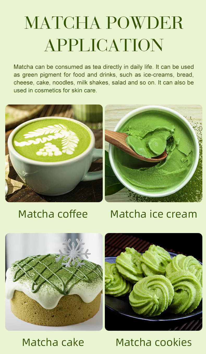 100% Natural Organic Ceremonial Wholesale Custom Private Label Japanese Grade Green Tea Matcha Powder