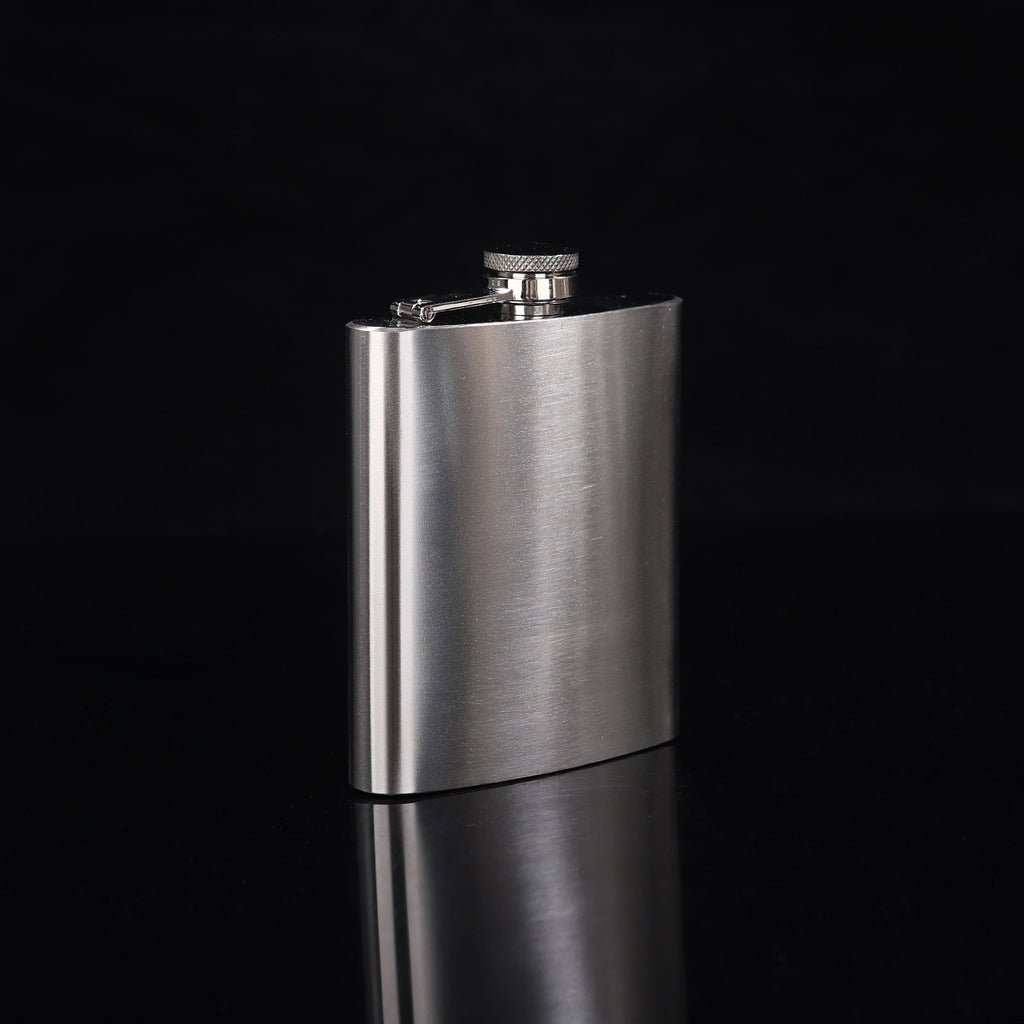 Cross-Border 1-12oz Portable Camping Wine Set 304 Stainless Steel Mini Wine Flask Russian Metal Small Flat Wine Bottle