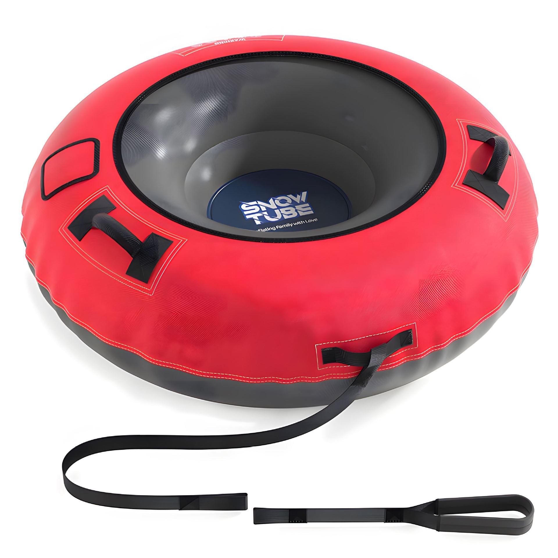 Custom inflatable snow tube inflatable snow sled PVC thickened wear-resistant anti-rollover outdoor snow and beach rainbow slide