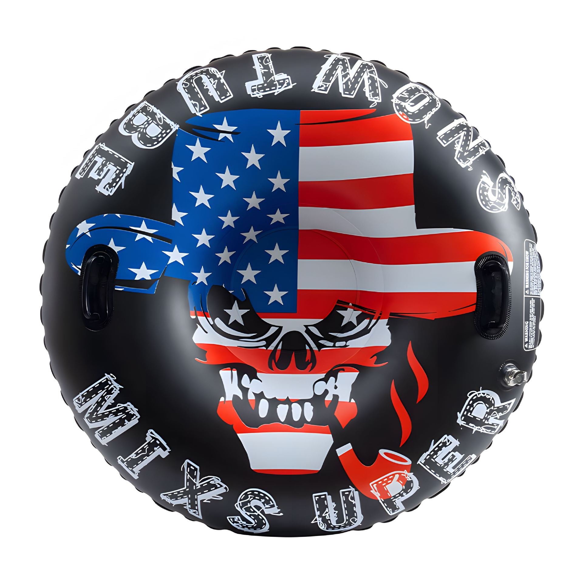 Custom inflatable snow tube inflatable snow sled PVC thickened wear-resistant anti-rollover outdoor snow and beach rainbow slide