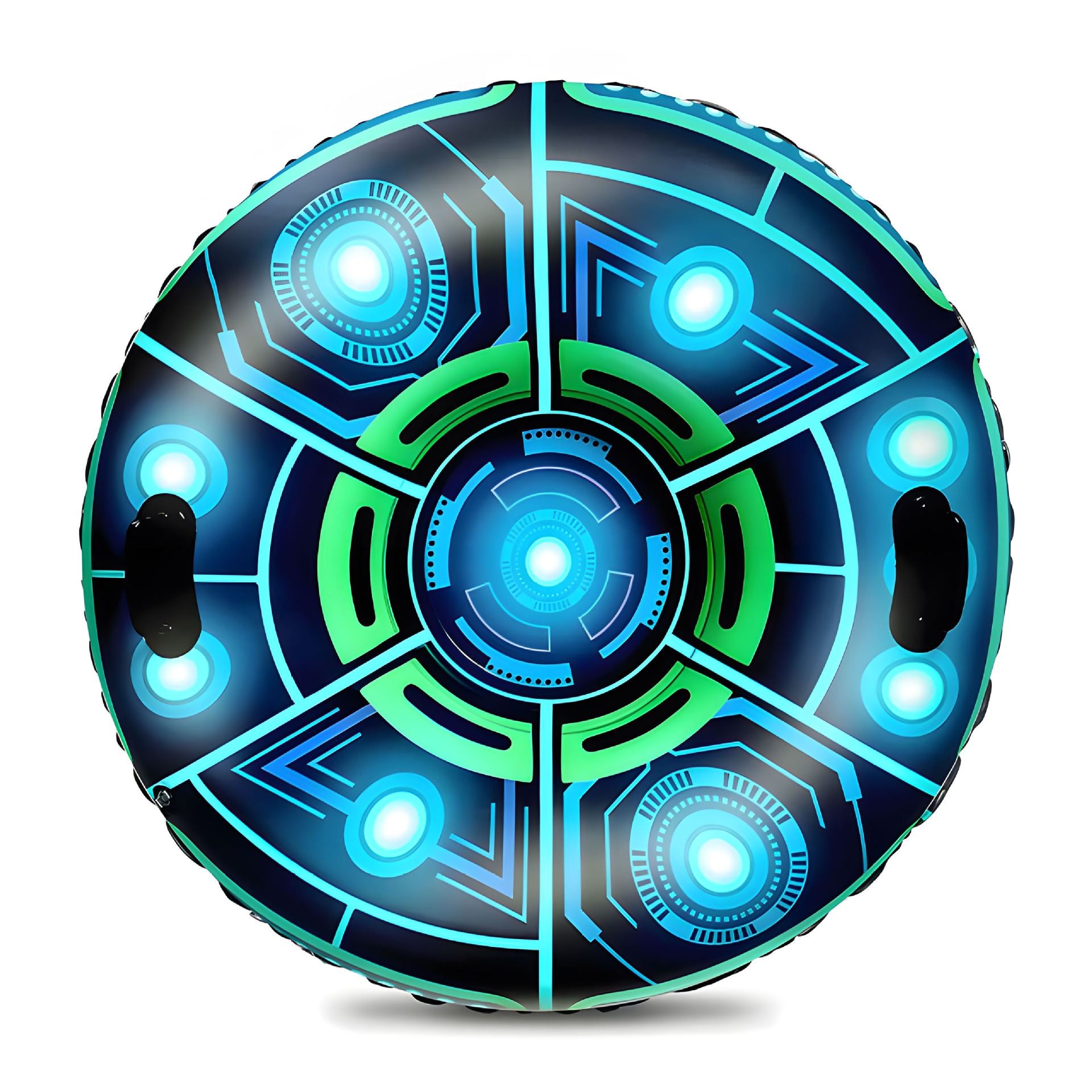 Custom inflatable snow tube inflatable snow sled PVC thickened wear-resistant anti-rollover outdoor snow and beach rainbow slide