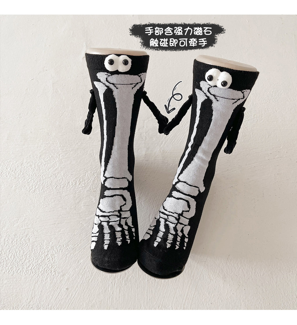 Halloween Pattern Compression Socks Christmas Holding Hands Socks New Export Cross-Border Cycling Running Adult Sports Socks