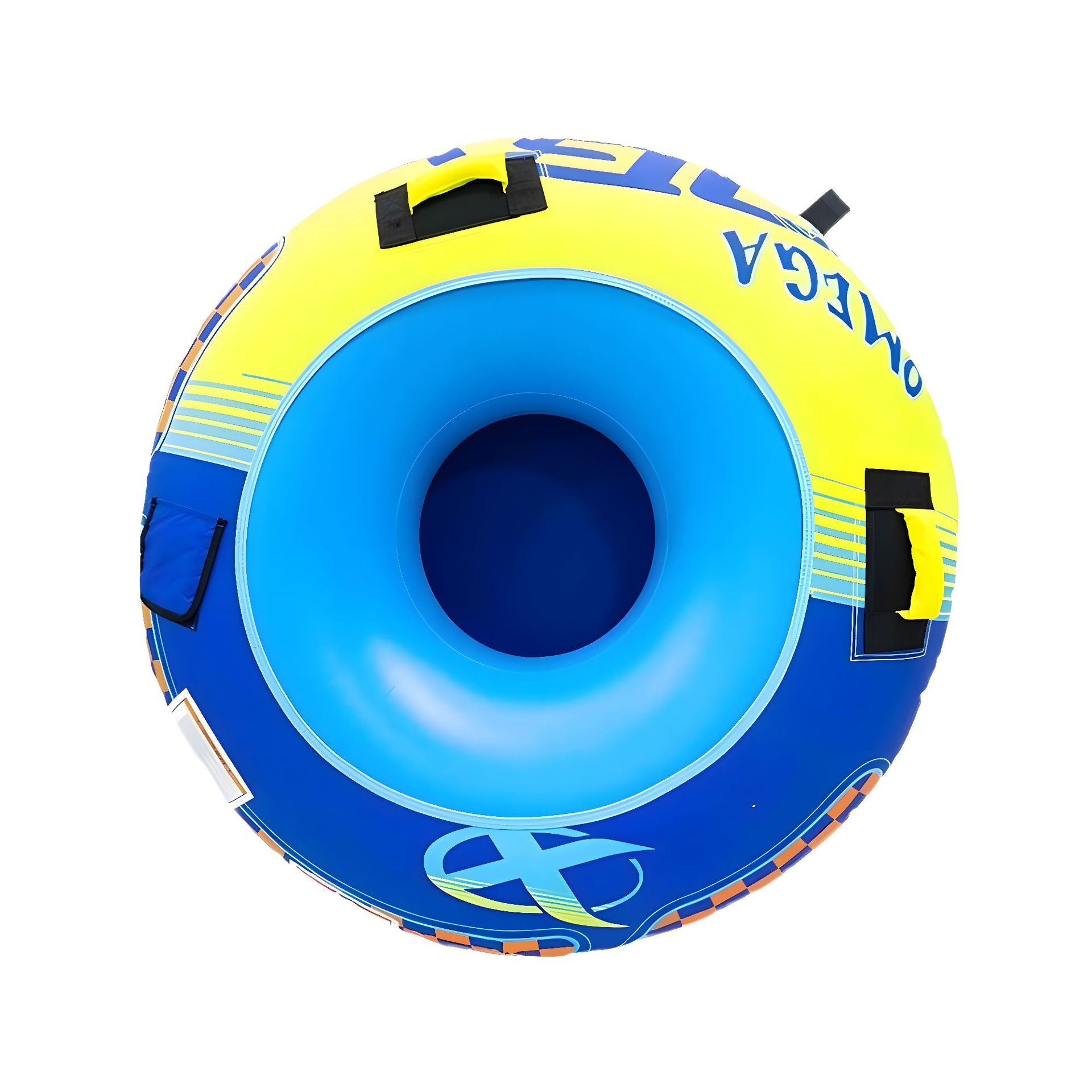 Custom inflatable snow tube inflatable snow sled PVC thickened wear-resistant anti-rollover outdoor snow and beach rainbow slide