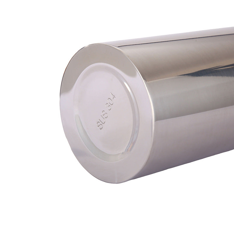 Manufacturer Direct Supply 304 Stainless Steel Wine Flask 0.5kg 1.0kg Thickened Portable Water Bottle Russian Cylindrical Small Liquor Bottle