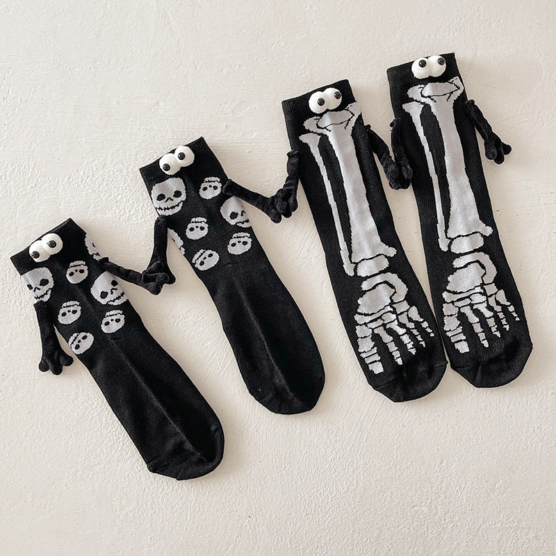Halloween Pattern Compression Socks Christmas Holding Hands Socks New Export Cross-Border Cycling Running Adult Sports Socks