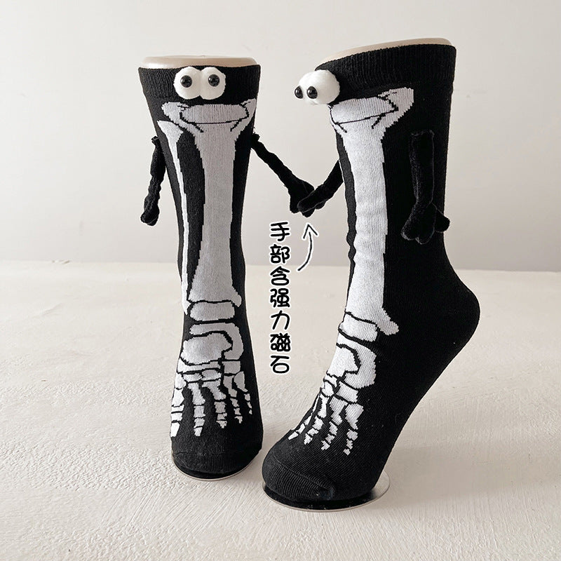 Halloween Pattern Compression Socks Christmas Holding Hands Socks New Export Cross-Border Cycling Running Adult Sports Socks