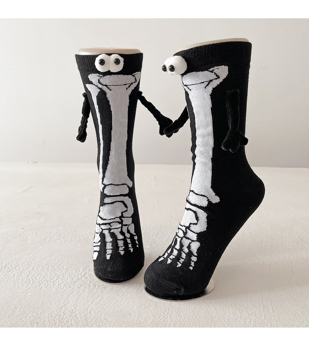 Halloween Pattern Compression Socks Christmas Holding Hands Socks New Export Cross-Border Cycling Running Adult Sports Socks