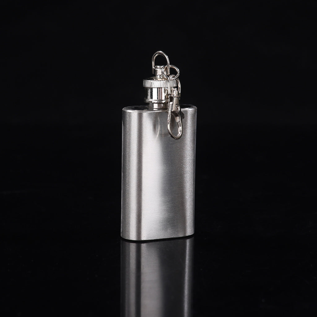 Cross-Border 1-12oz Portable Camping Wine Set 304 Stainless Steel Mini Wine Flask Russian Metal Small Flat Wine Bottle
