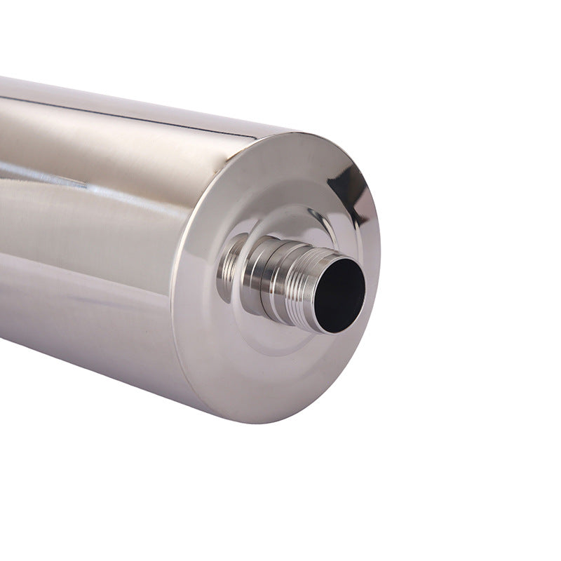 Manufacturer Direct Supply 304 Stainless Steel Wine Flask 0.5kg 1.0kg Thickened Portable Water Bottle Russian Cylindrical Small Liquor Bottle