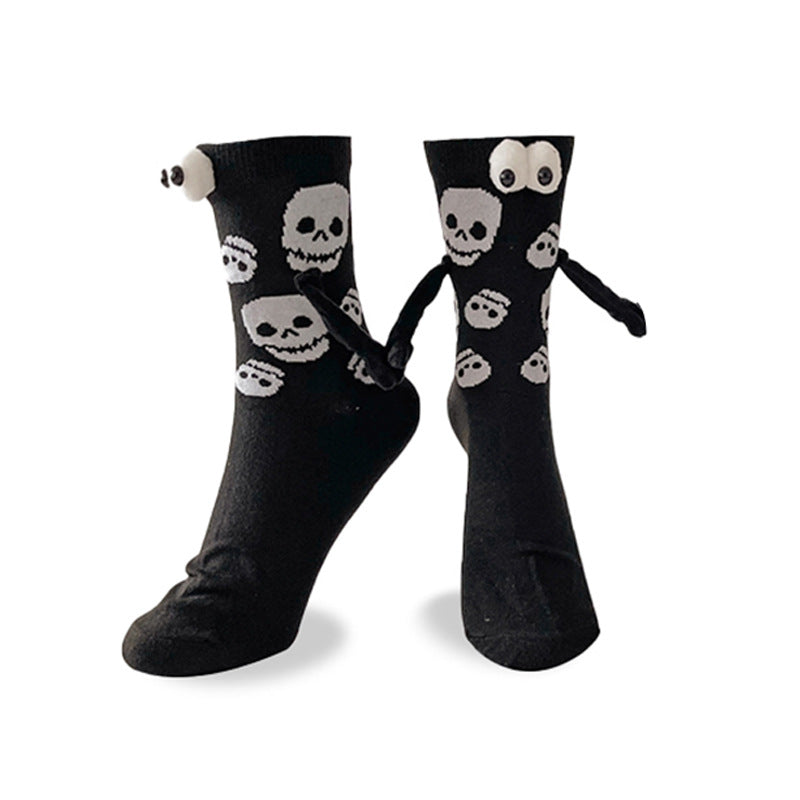 Halloween Pattern Compression Socks Christmas Holding Hands Socks New Export Cross-Border Cycling Running Adult Sports Socks