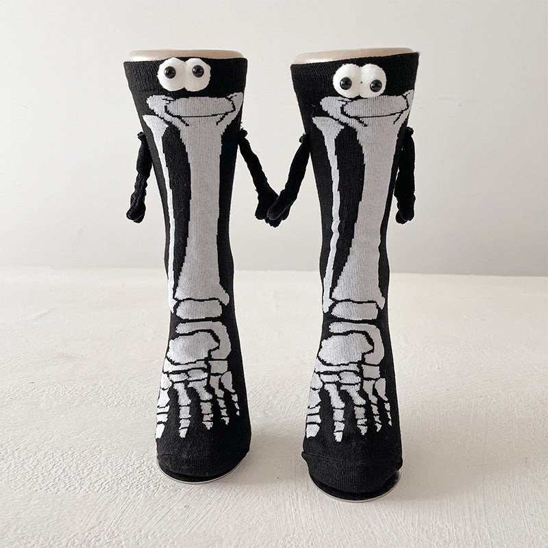 Halloween Pattern Compression Socks Christmas Holding Hands Socks New Export Cross-Border Cycling Running Adult Sports Socks