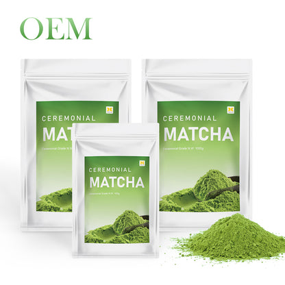100% Natural Organic Ceremonial Wholesale Custom Private Label Japanese Grade Green Tea Matcha Powder