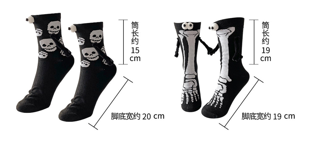 Halloween Pattern Compression Socks Christmas Holding Hands Socks New Export Cross-Border Cycling Running Adult Sports Socks