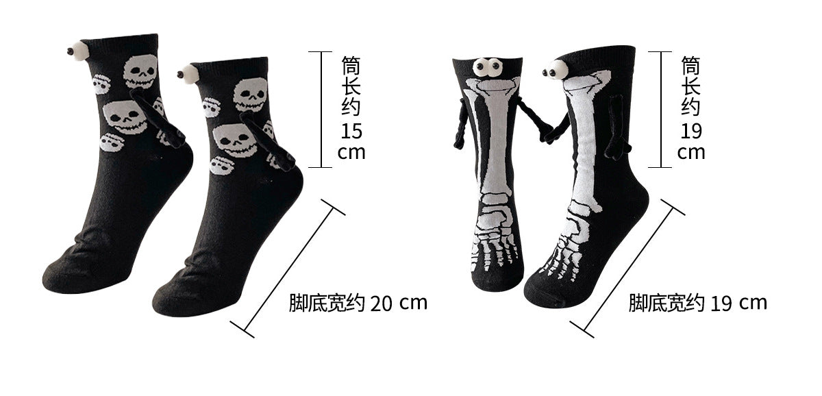 Halloween Pattern Compression Socks Christmas Holding Hands Socks New Export Cross-Border Cycling Running Adult Sports Socks