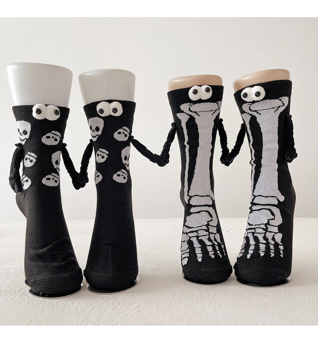 Halloween Pattern Compression Socks Christmas Holding Hands Socks New Export Cross-Border Cycling Running Adult Sports Socks