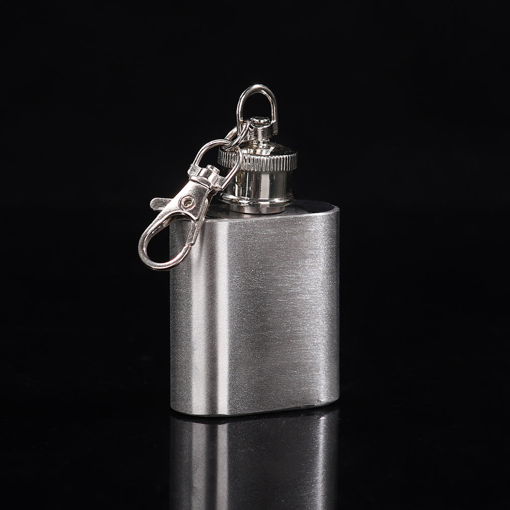Cross-Border 1-12oz Portable Camping Wine Set 304 Stainless Steel Mini Wine Flask Russian Metal Small Flat Wine Bottle
