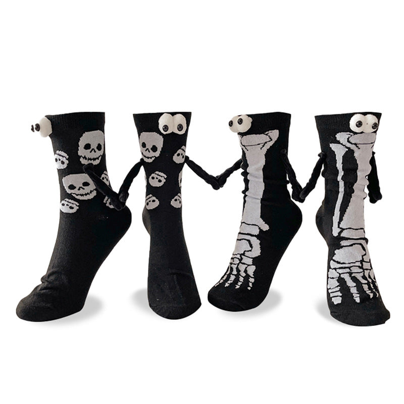 Halloween Pattern Compression Socks Christmas Holding Hands Socks New Export Cross-Border Cycling Running Adult Sports Socks
